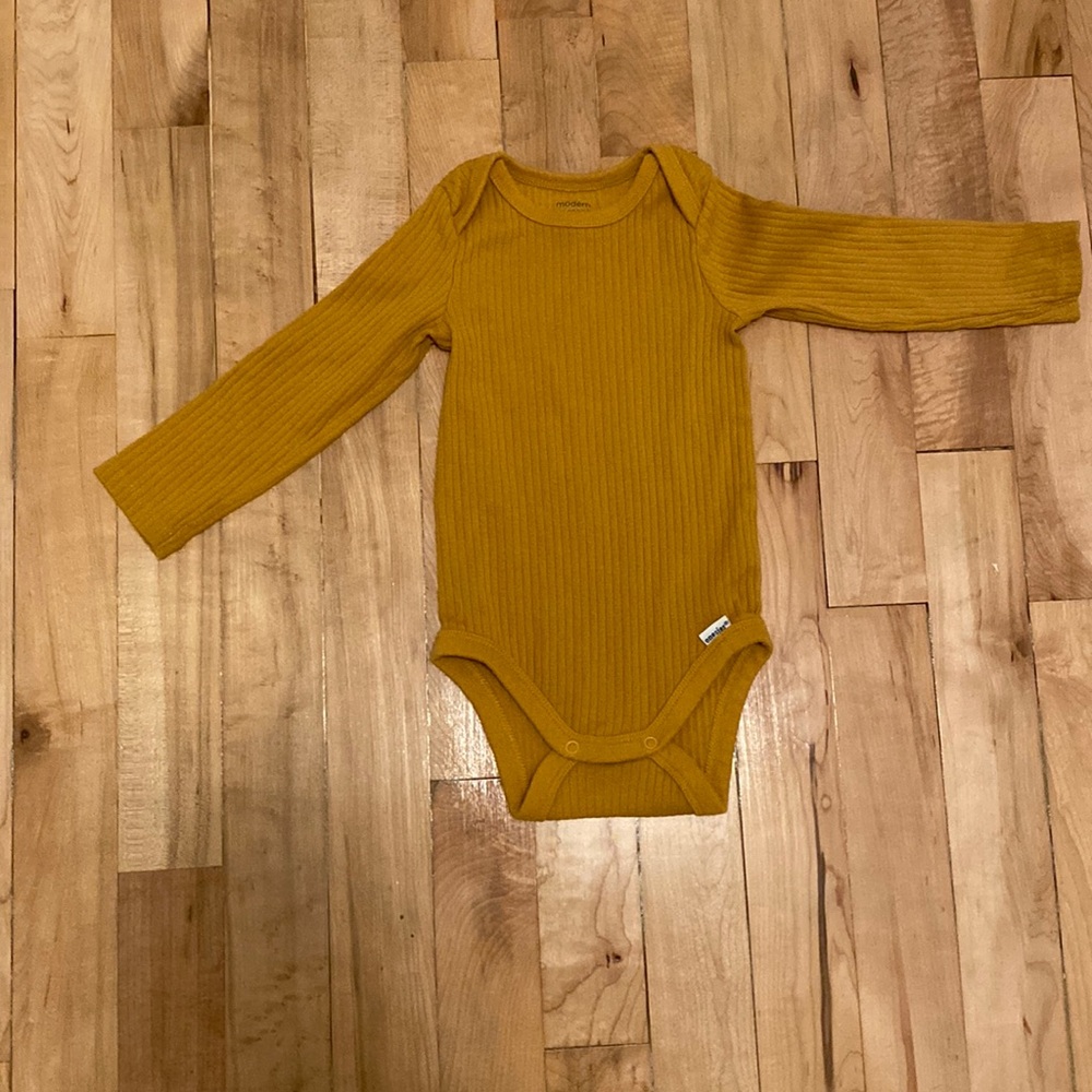 Gerber Modern Moments Ribbed Onesie 6-9M